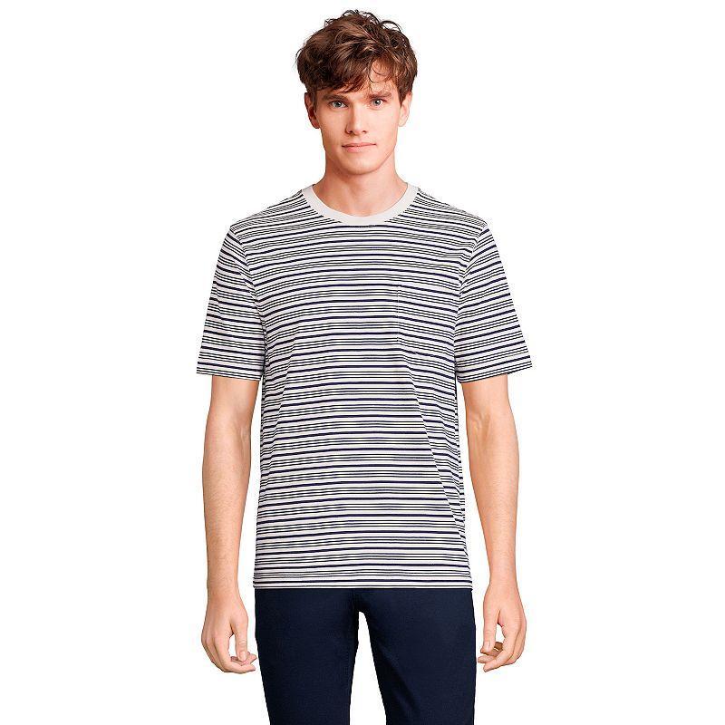 Mens Lands End Super-T Short Sleeve T-Shirt with Pocket Product Image