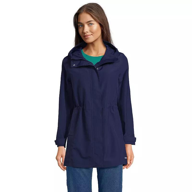 Petite Lands End Squall Hooded Waterproof Raincoat, Womens Product Image