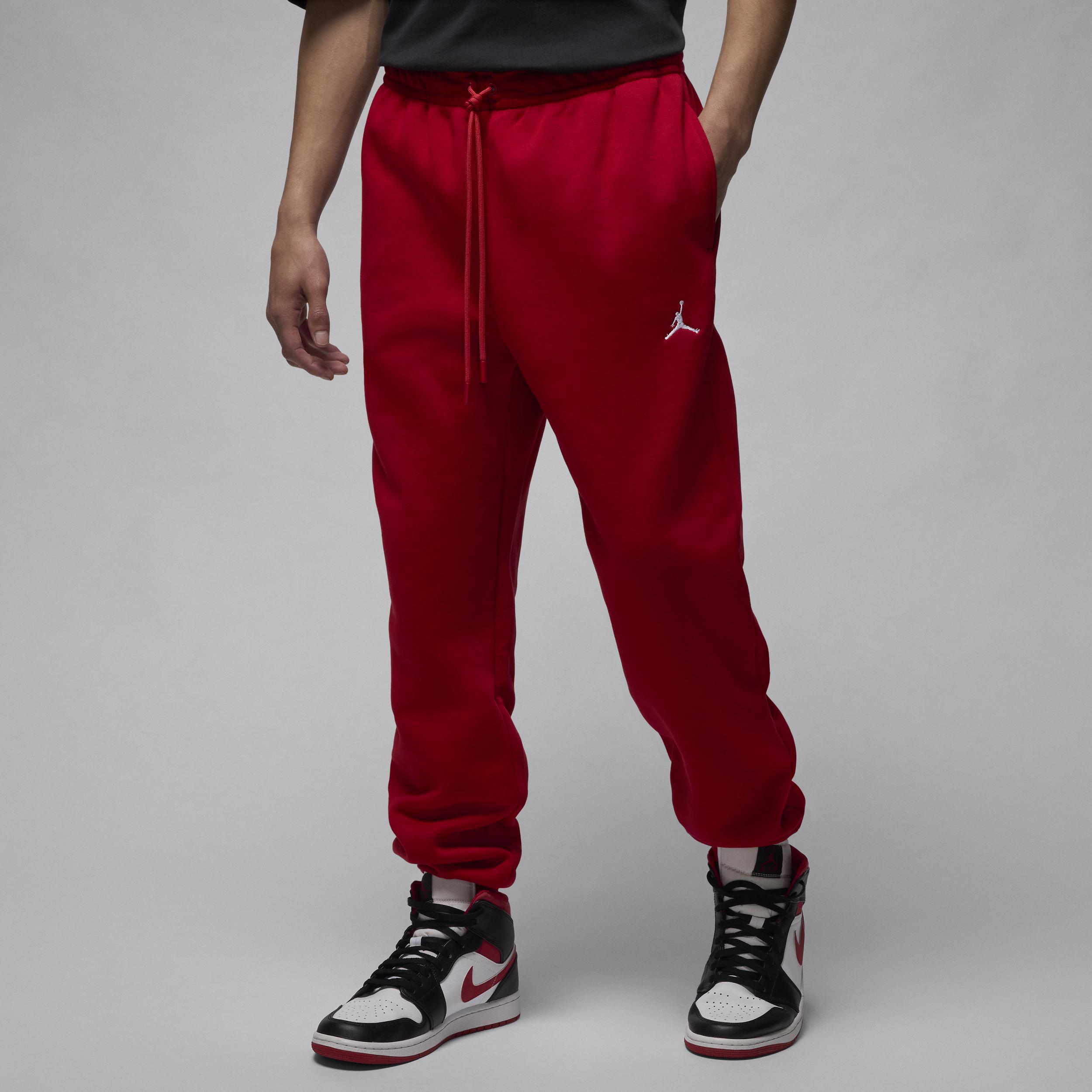 Jordan Mens Jordan Brooklyn Fleece Pants - Mens Red/White Product Image