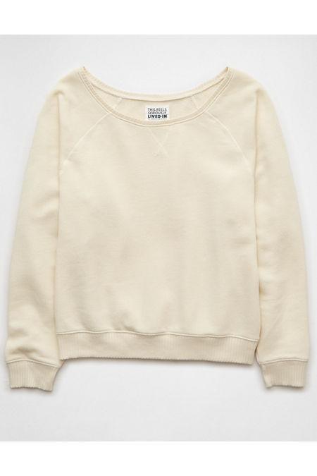 AE Oversized Off-The-Shoulder Sweatshirt Women's Product Image