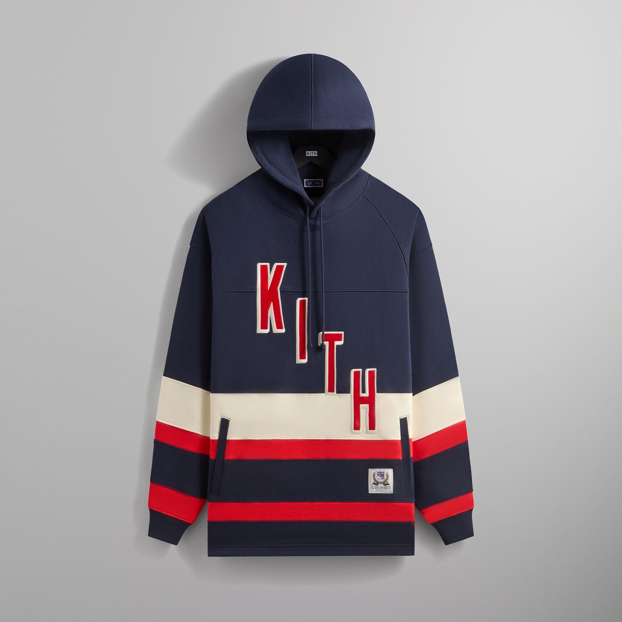 Kith for the New York Rangers Skewed Delk Hoodie - Nocturnal Male Product Image