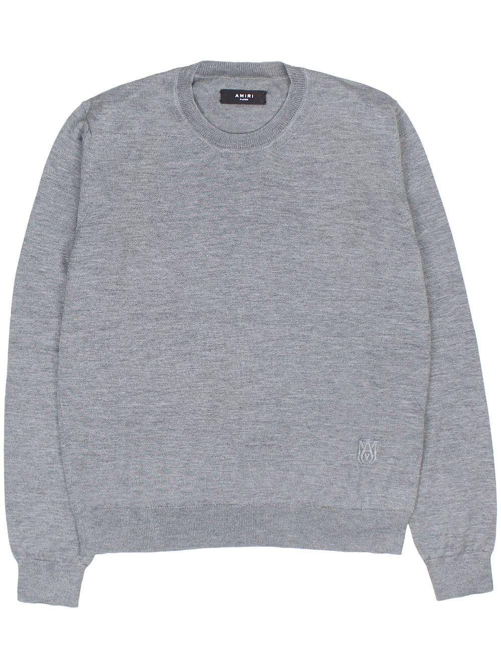 Ma Logo-embroidered Sweatshirt In Grey Product Image