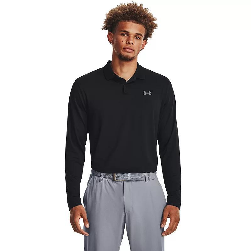 Mens Under Armour Performance 3.0 Long Sleeve Polo Product Image