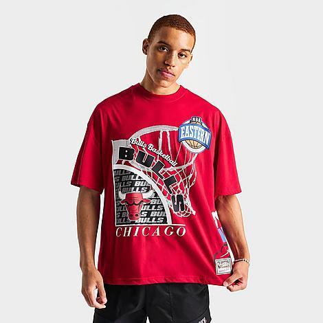 Mitchell And Ness Mens Chicago Bulls NBA Logo Blast Graphic T-Shirt Product Image