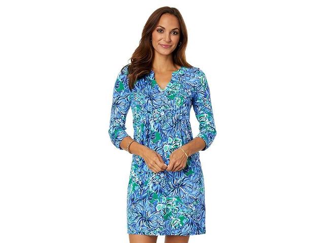 Lilly Pulitzer Fairfax 3/4 Sleeve Dress (Abaco In Turtle Awe) Women's Dress Product Image