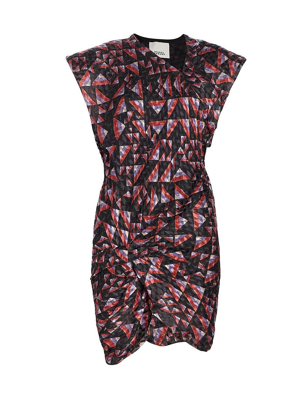 Womens Khol Printed Silk-Blend Minidress Product Image