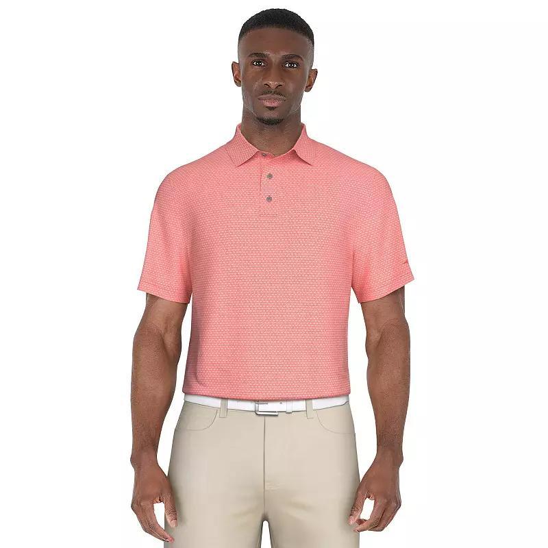 Mens Grand Slam Short Sleeve Birdseye Argyle Jacquard Golf Polo Product Image