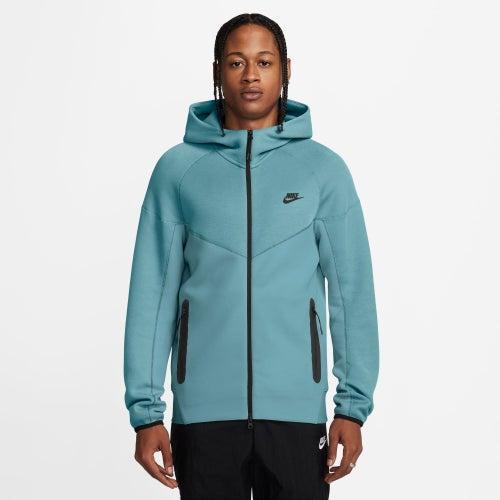 Nike Mens Tech Fleece Full-Zip Hoodie - Teal/Black Product Image