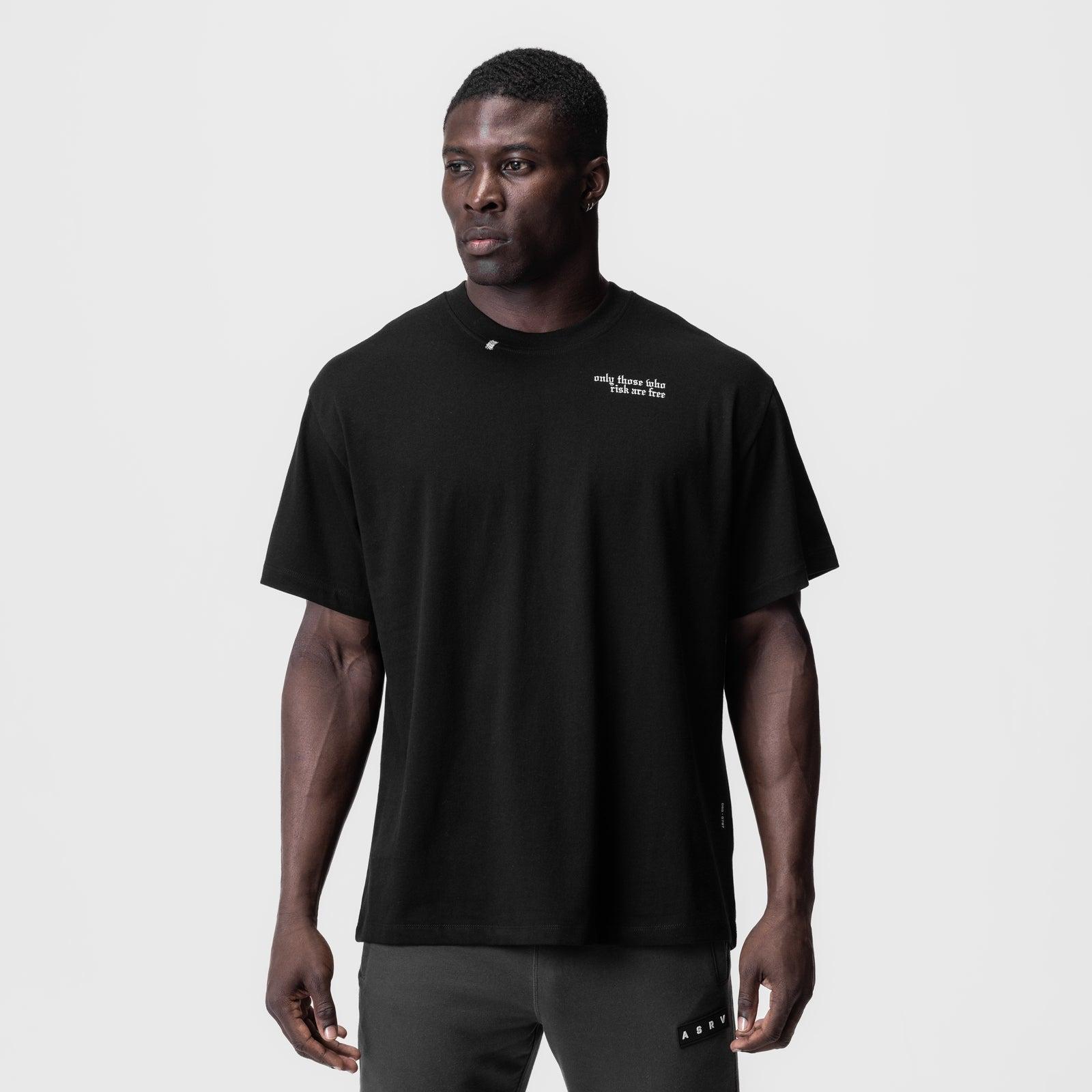 0797. Tech Essential™ Relaxed Tee - Black "Brush Wings/ASRV" Product Image