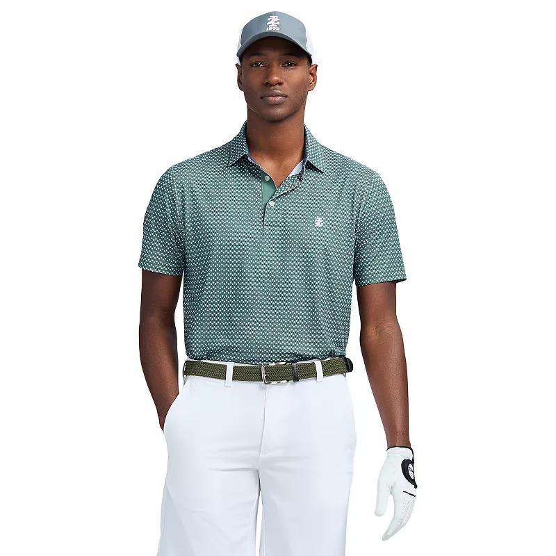 Mens IZOD Swingflex Elite Golf Short Sleeve Polo Green Golf Product Image