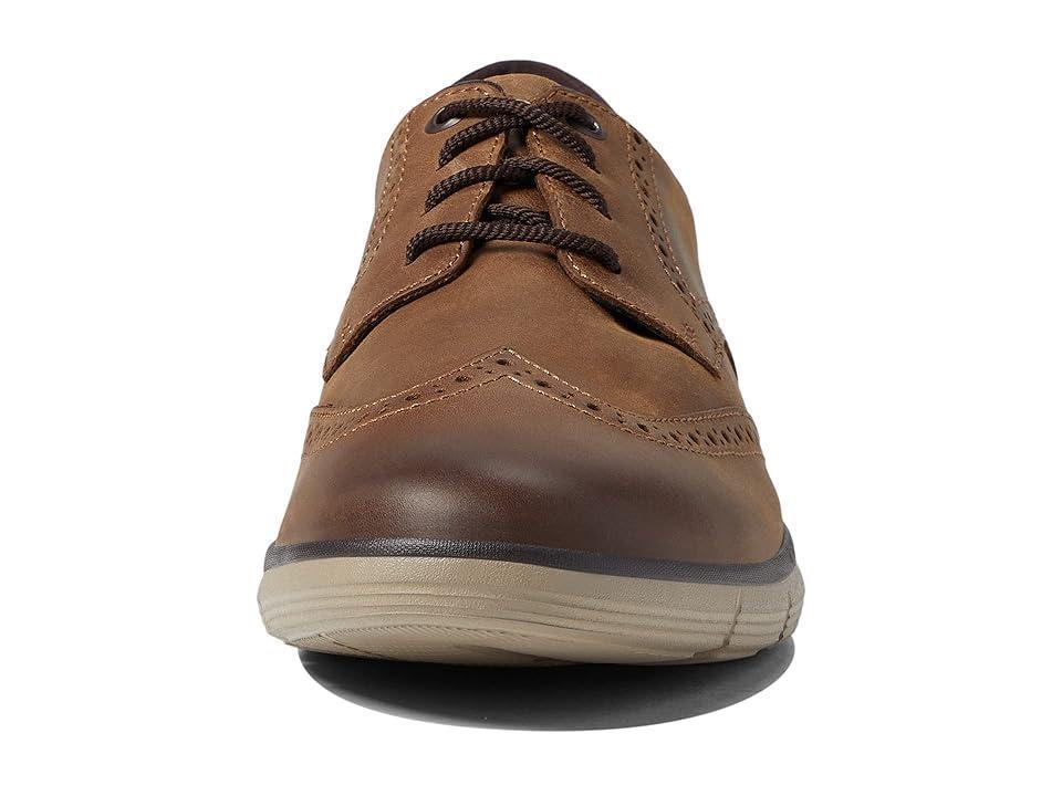 Johnston & Murphy Parsons Wing Tip (Brown Oiled) Men's Shoes Product Image