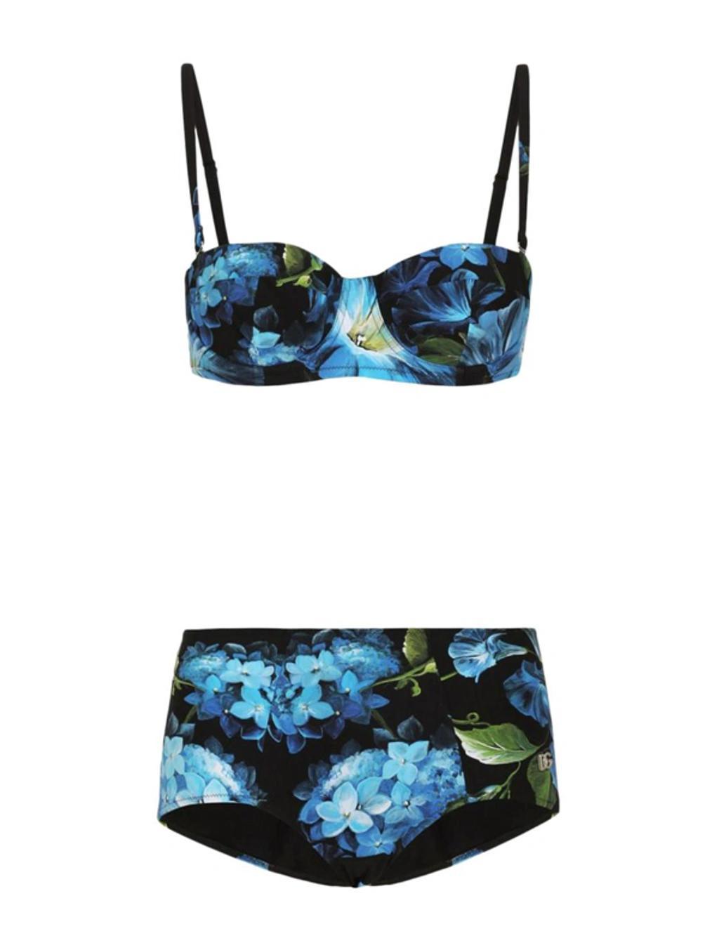 DOLCE & GABBANA Bluebell Balconette Bikini Set In Print Product Image