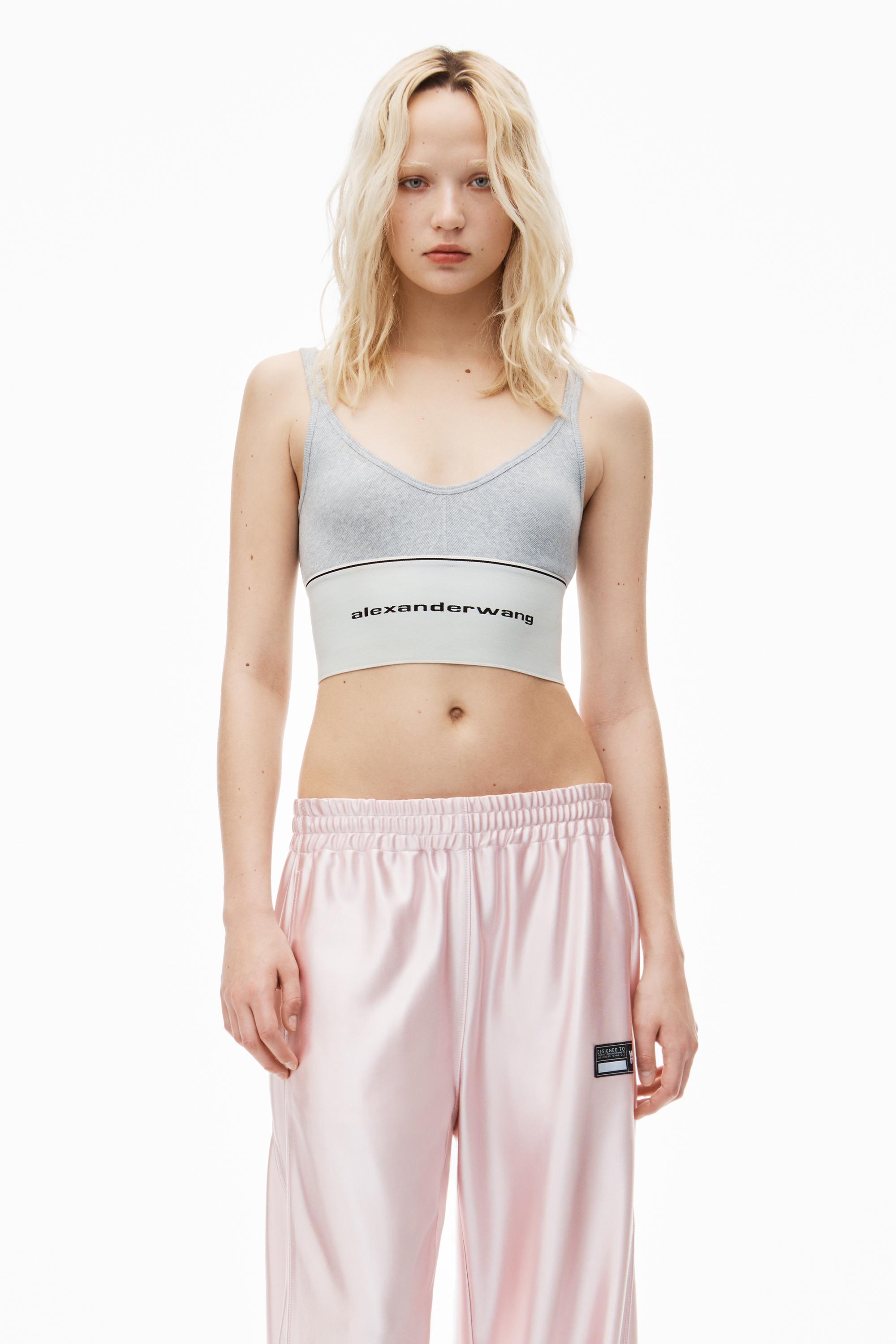 Logo Elastic Bra In Ribbed Jersey Product Image