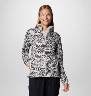 Columbia Women's Sweater Weather Printed Full Zip Jacket- Product Image