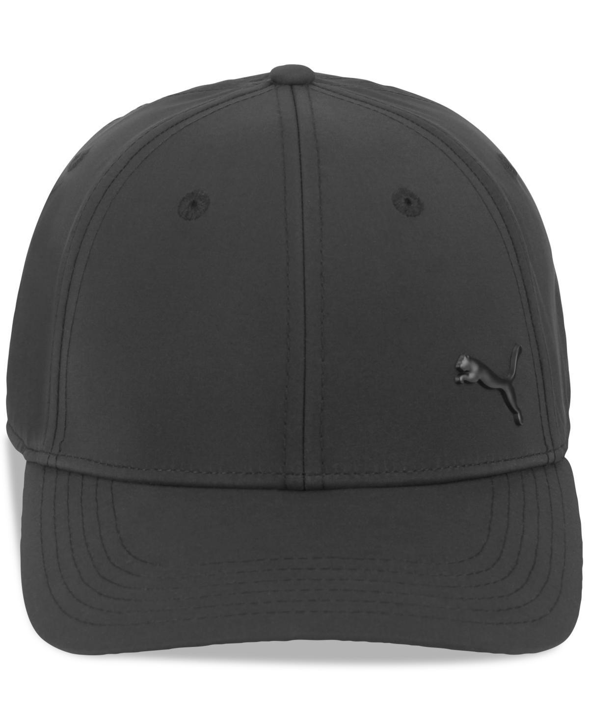 Puma Mens Alloy Solid Color Cat Logo Stretch Fit Cap Traditional/Black Product Image