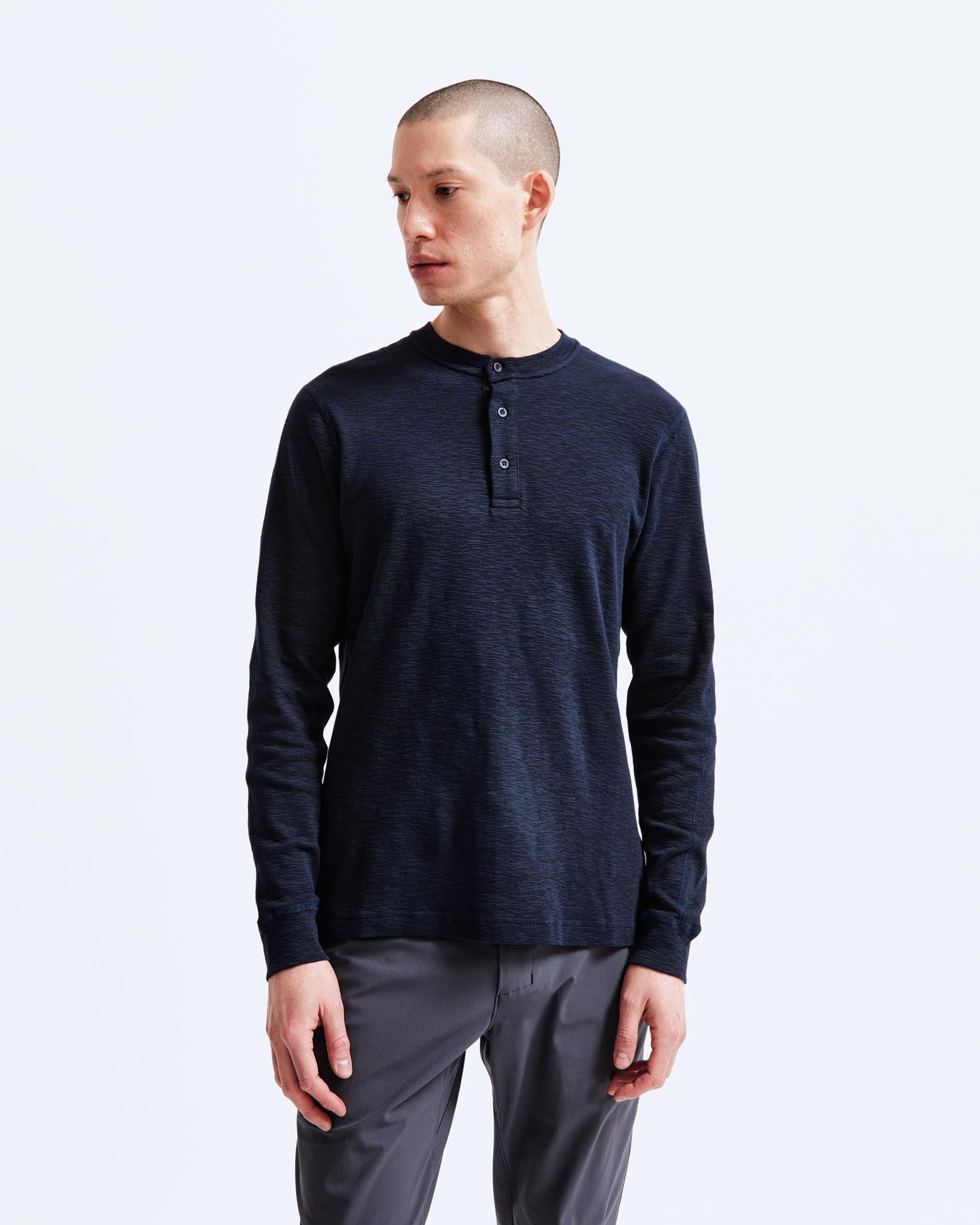 1x1 Slub Henley Male Product Image