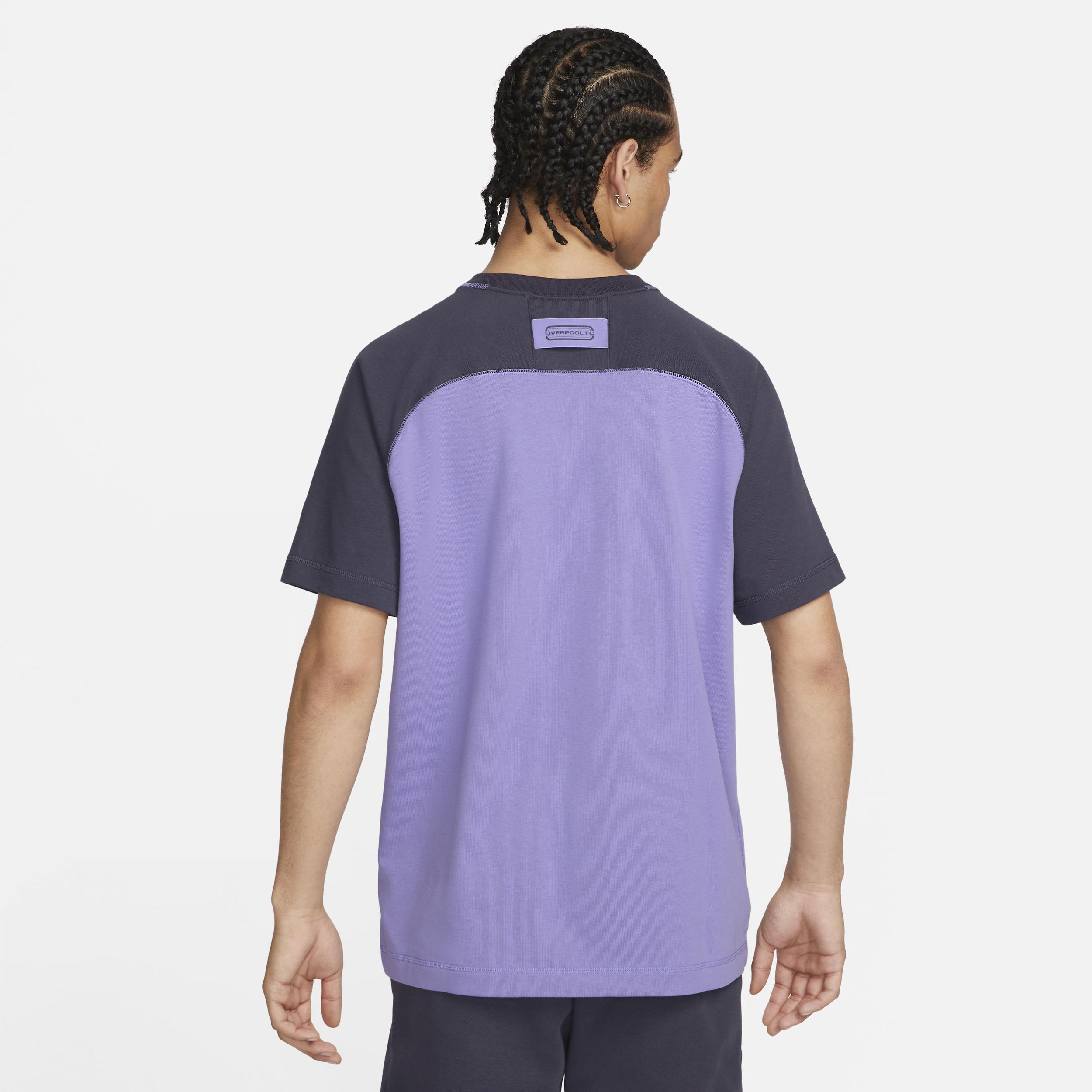 Mens Nike Purple Liverpool Travel Raglan T-Shirt Product Image