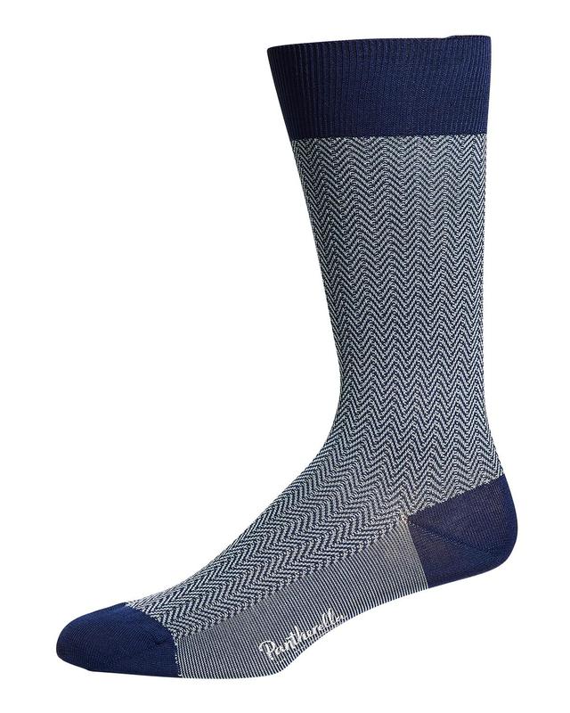 Mens Fabian Chevron Pattern Egyptian Cotton Socks Product Image