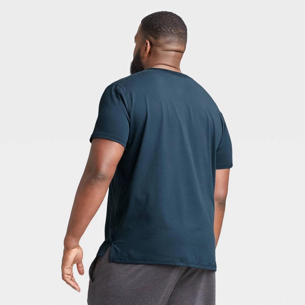 Men's Short Sleeve Performance T-Shirt - All In Motion™ Navy L Product Image