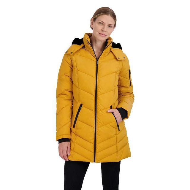 Womens Halitech Hood Heavyweight Parka Med Brown Product Image