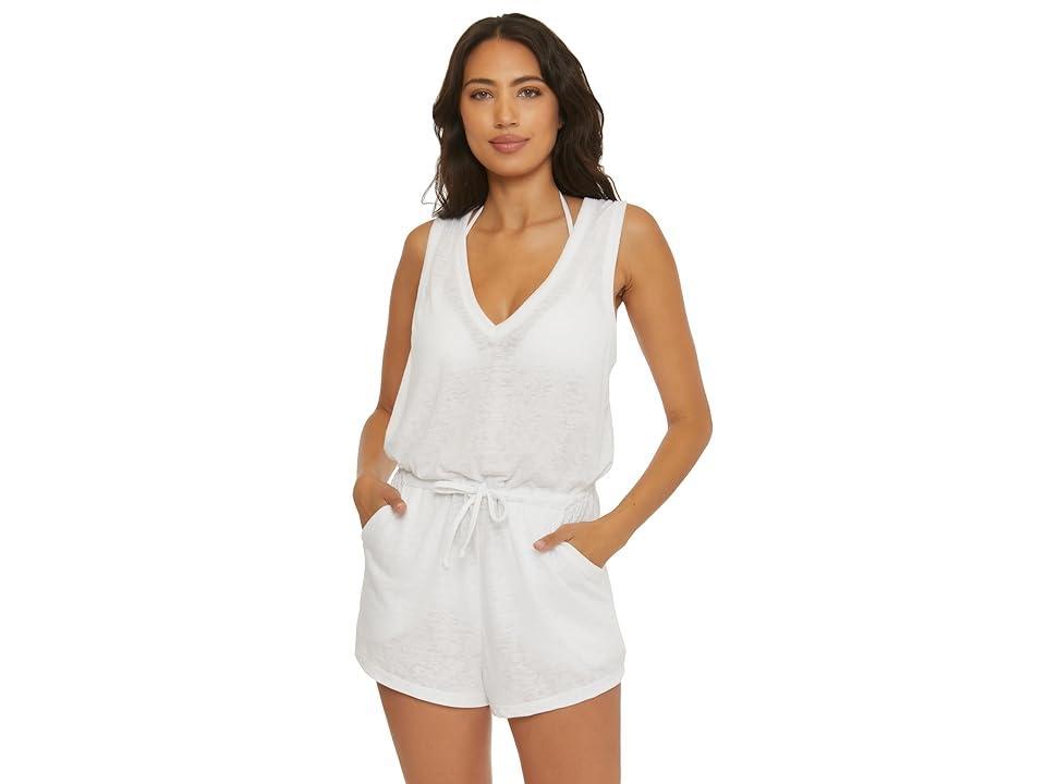 Becca Beach Date Open Back Cover-Up Romper Product Image