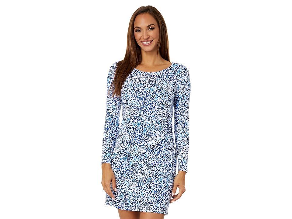 Lilly Pulitzer Bryson Long Sleeve Dress (Resort White Twisted Up) Women's Dress Product Image