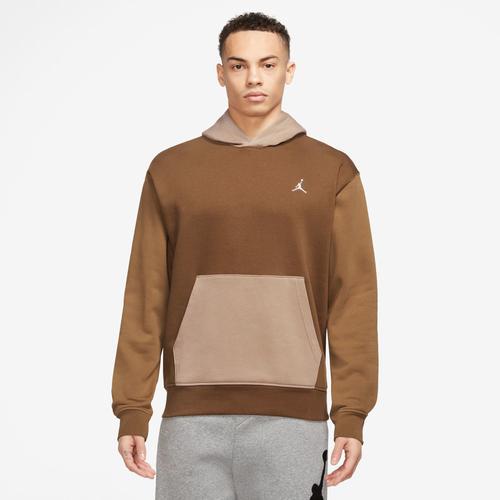 Jordan Mens Jordan Essential Fleece Pullover - Mens Ale Brown/Lt British Tan Product Image