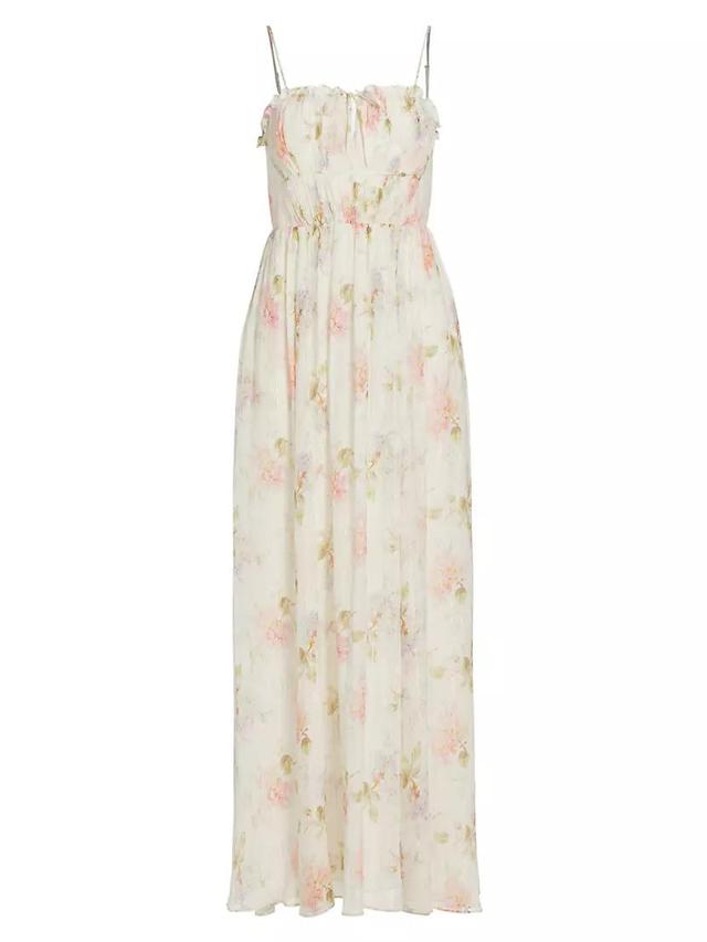 Santee Floral Metallic Maxi Dress Product Image