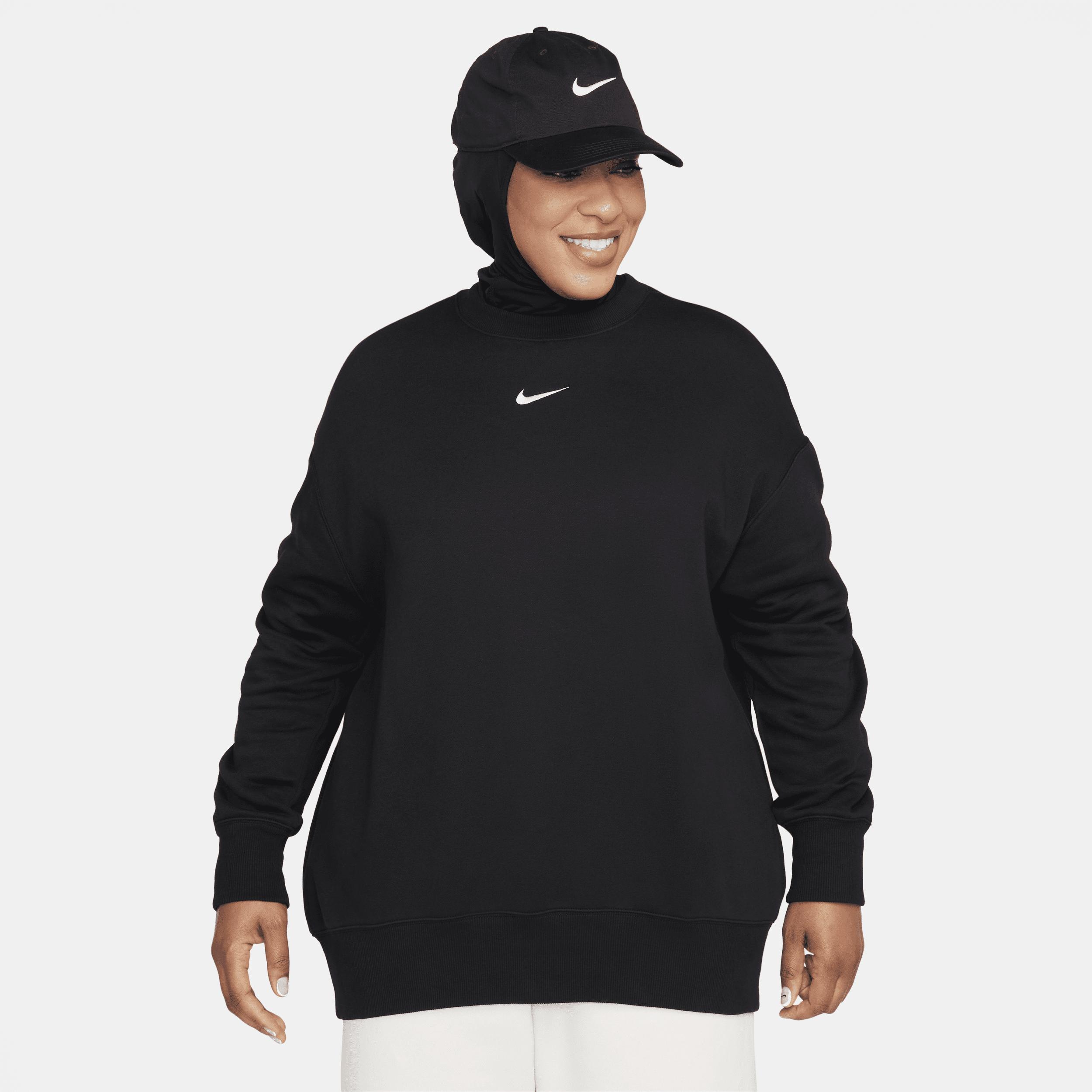 Nike NSW Fleece Crewneck Sweatshirt in Black. - size XXS (also in XS) Product Image