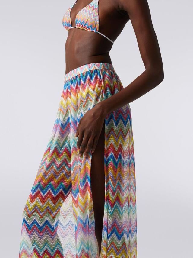 Cover-up trousers with zigzag print Multicoloured | Missoni Product Image