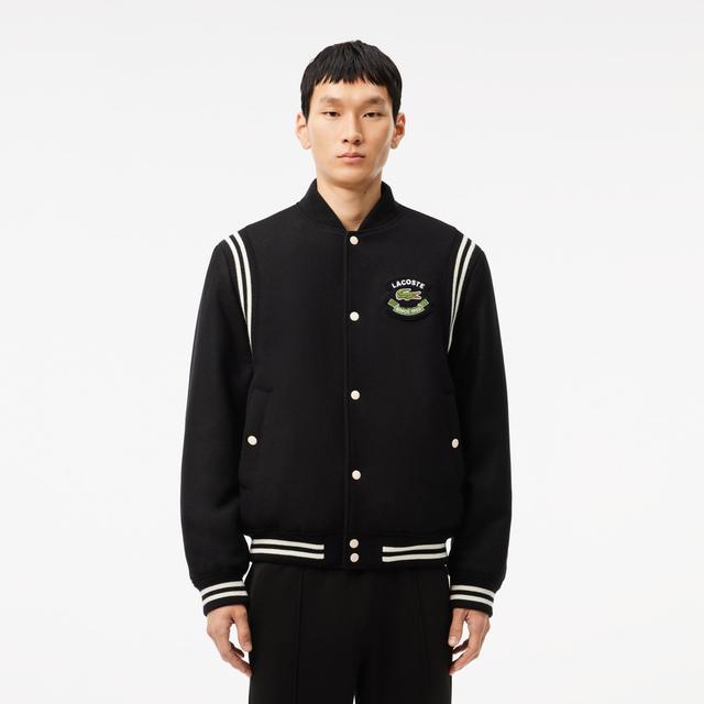 Wool Contrast Badge Varsity Jacket Product Image