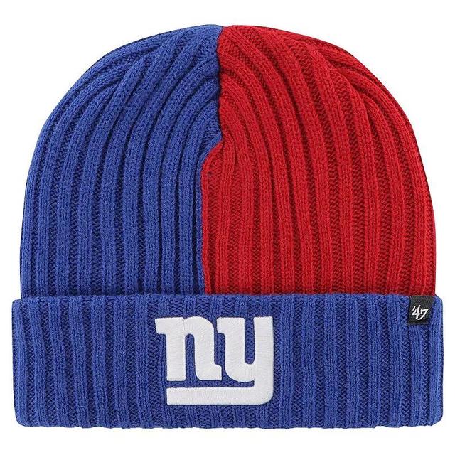 Mens 47 Royal New York Giants Fracture Cuffed Knit Hat Product Image