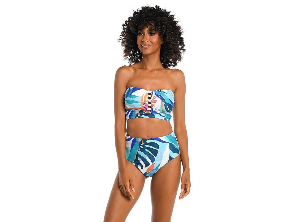 La Blanca Coastal Palms Longline Bikini Top Product Image