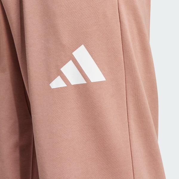 adidas Essentials Wide Leg 3 Bar Logo Pants Medium Grey Heather S Mens Product Image