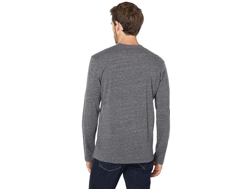 Mod-o-doc Super Fine Jersey Long Sleeve Three-Button Henley (Heather Charcoal) Men's Clothing Product Image