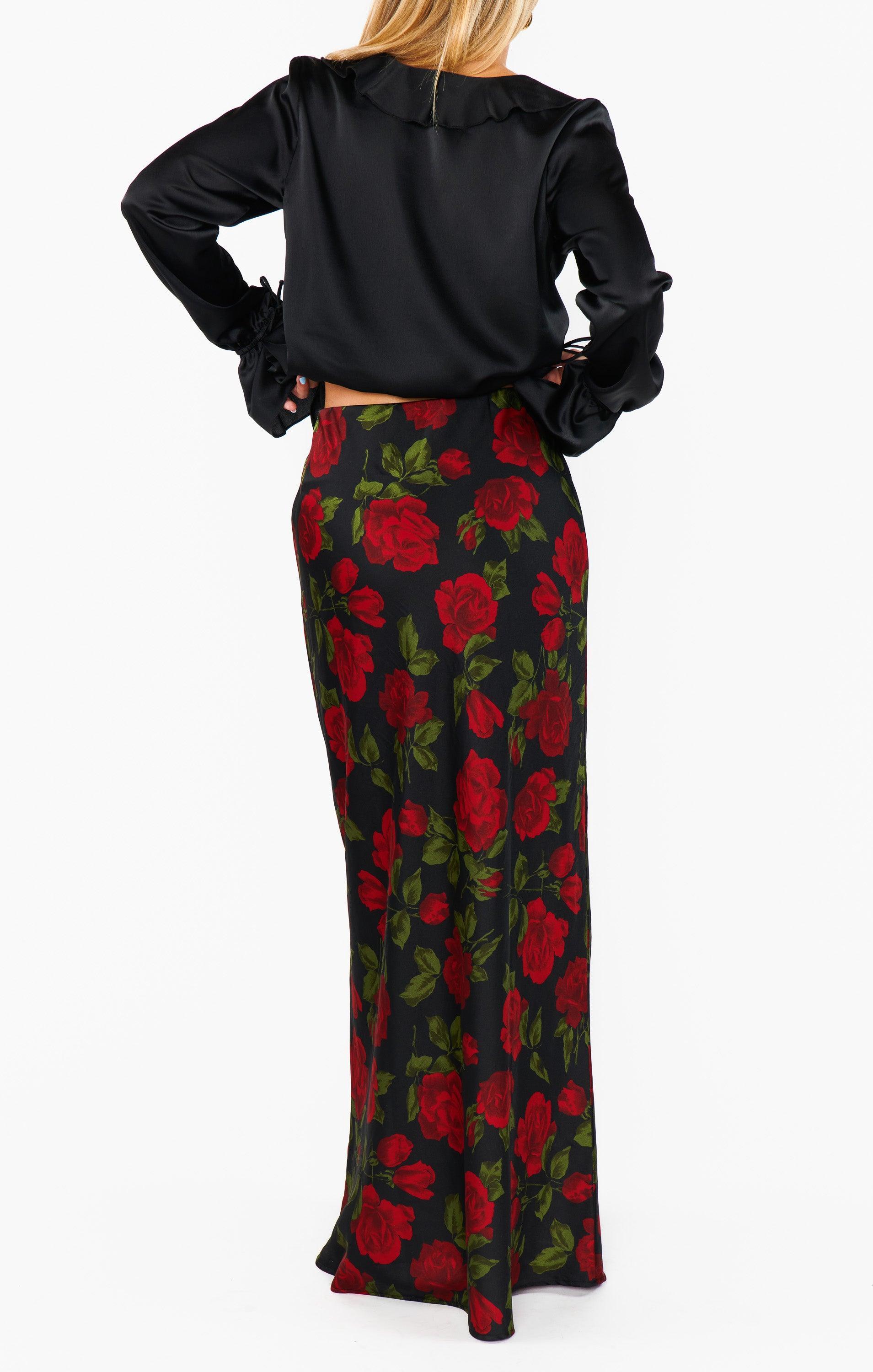 Maci Maxi Skirt ~ Send Me Roses Product Image