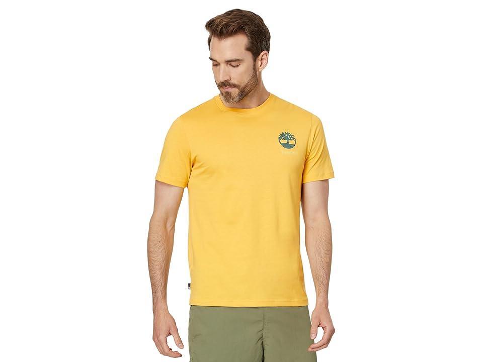 Timberland Back Graphic Short Sleeve Tee (Mimosa) Men's T Shirt Product Image