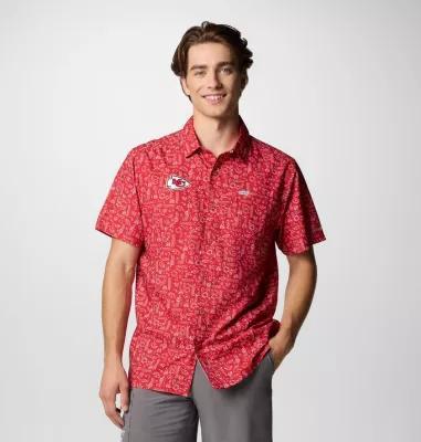 Columbia Men's PFG Super Slack Tide Short Sleeve Shirt - Kansas City Chiefs- Product Image