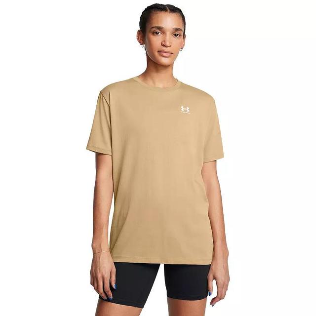 Womens Under Armour Oversized Boyfriend Logo Short Sleeve Tee Product Image