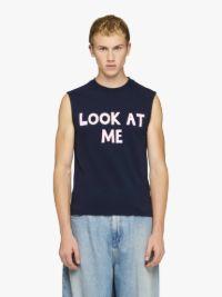 LOOK AT ME PRINTED TANK TOP in blue | JW Anderson US  Product Image