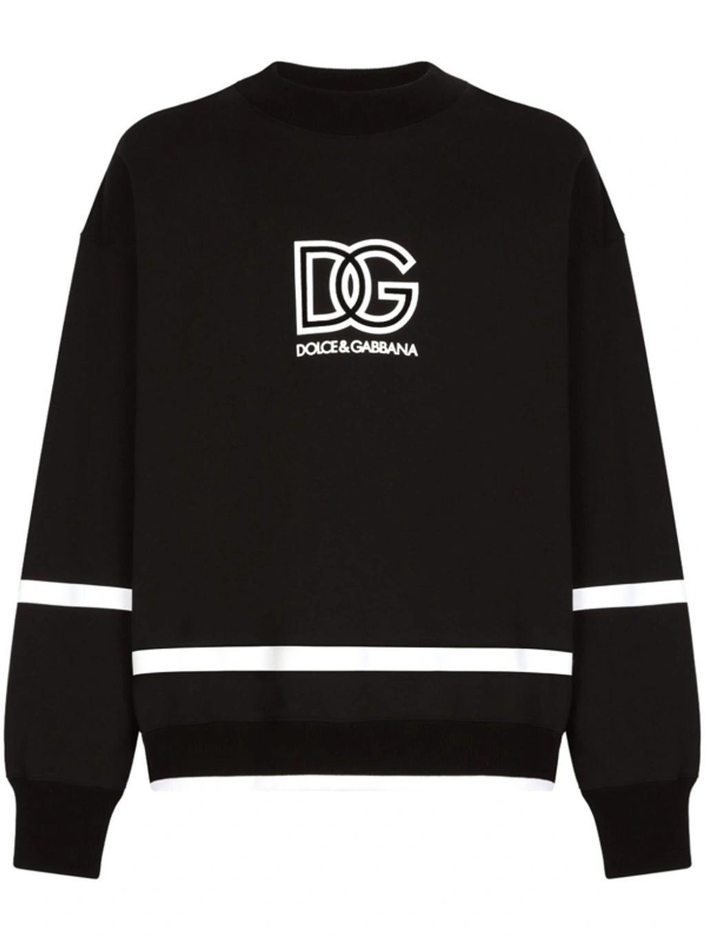 Logo-print Cotton Sweatshirt In Black Product Image