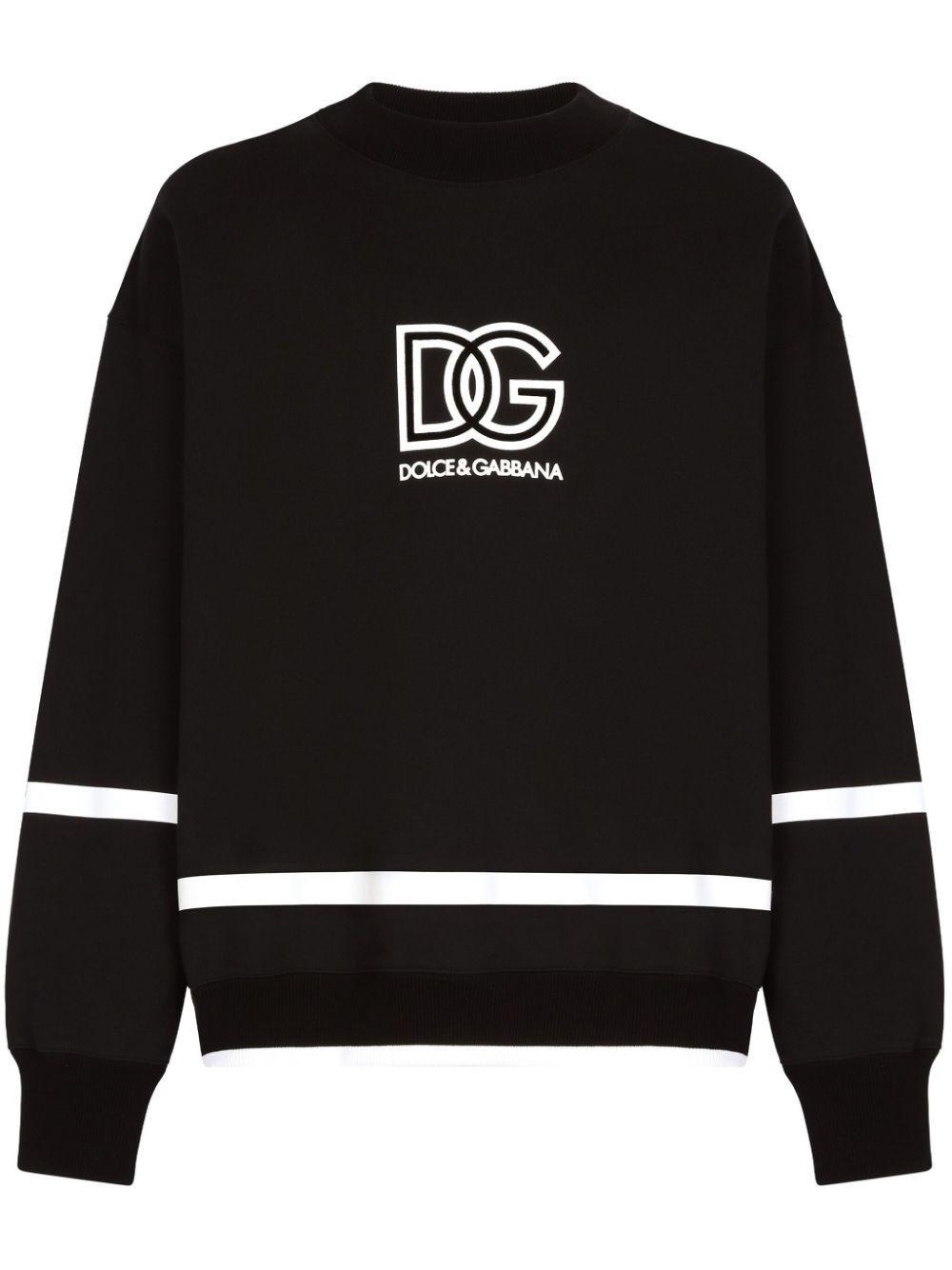 Logo-print Cotton Sweatshirt In Black Product Image