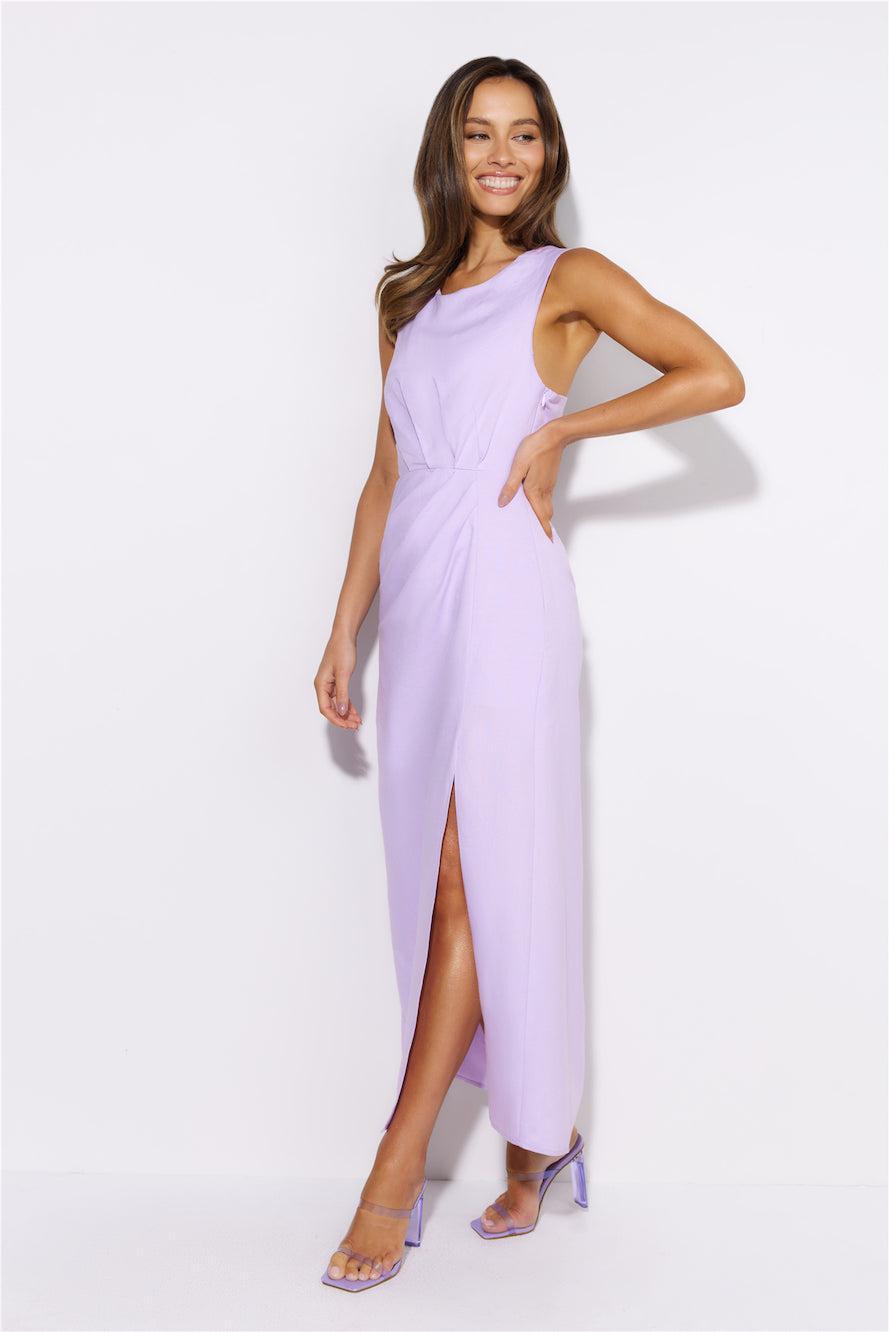 Welcome Love Midi Dress Purple Product Image