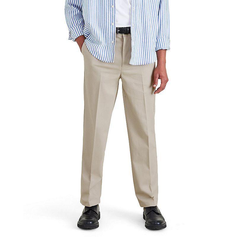 Mens Dockers Signature Iron Free Stain Defender Relaxed-Fit Khaki Pants Product Image