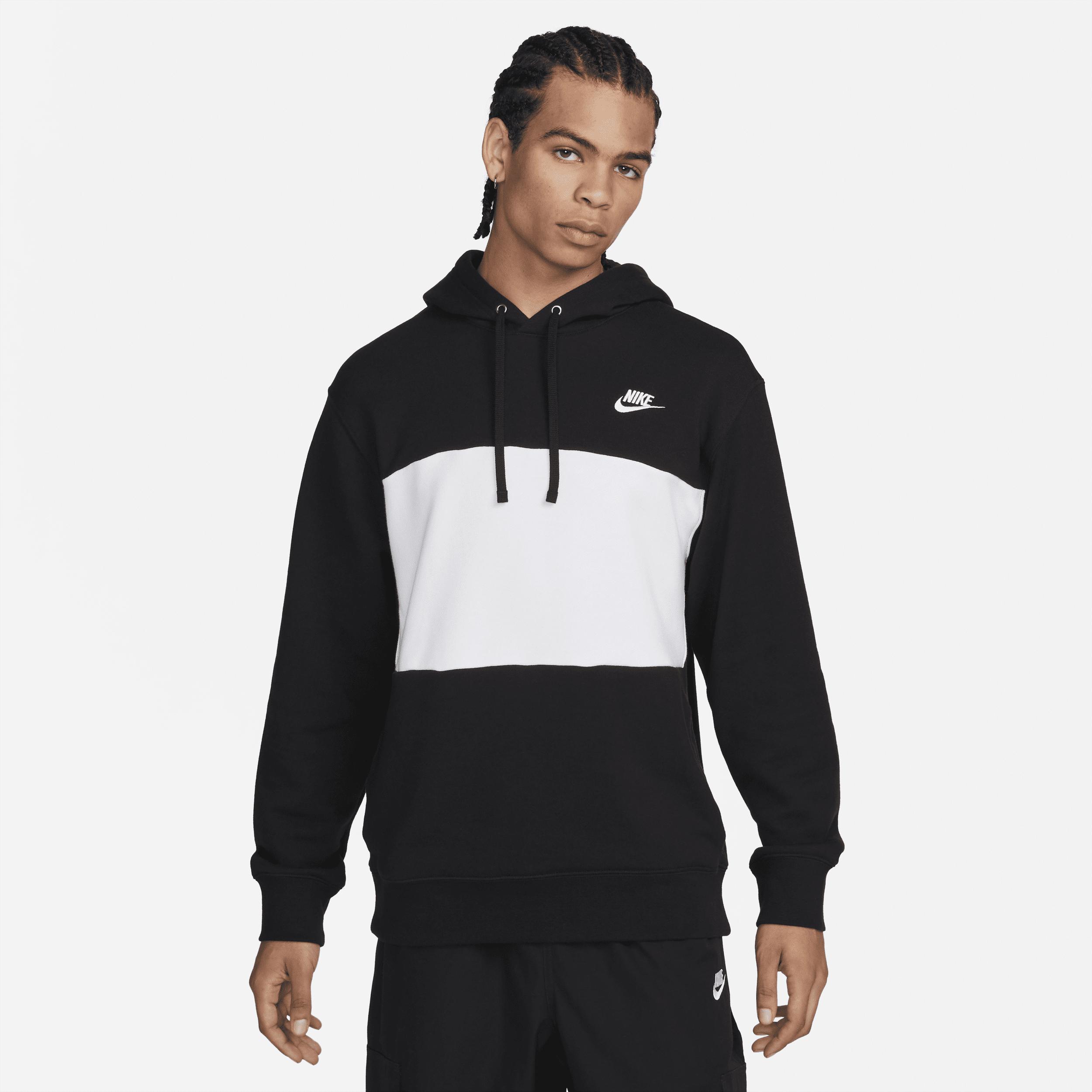 Nike Men's Club Fleece French Terry Color-Blocked Hoodie Product Image