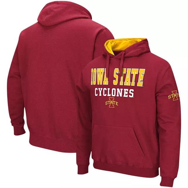 Mens Colosseum Cardinal Iowa State Cyclones Sunrise Pullover Hoodie Product Image