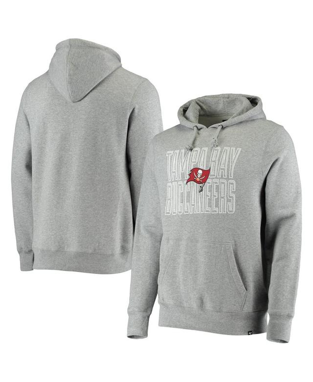 Mens 47 Brand Heathered Gray Tampa Bay Buccaneers Bevel Pullover Hoodie Product Image