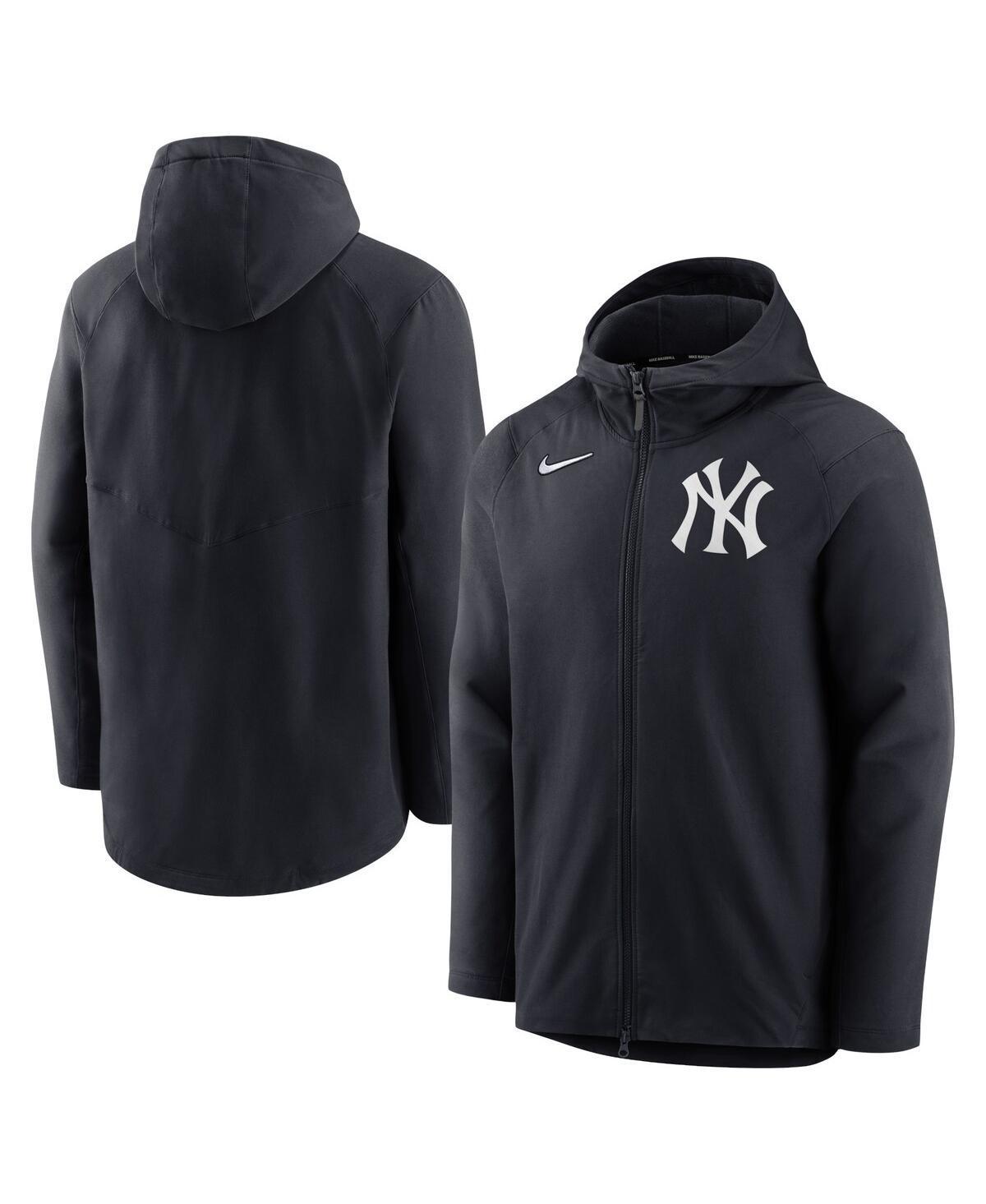 Mens Nike Navy/Red Atlanta Braves Authentic Collection Performance Raglan Full-Zip Hoodie Blue Product Image