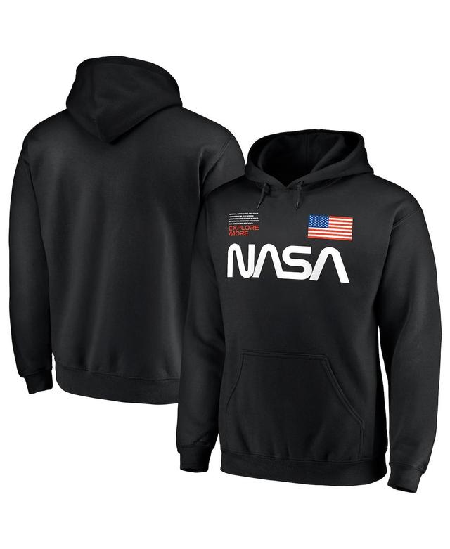 Mens Black Nasa Explore More Pullover Hoodie Product Image