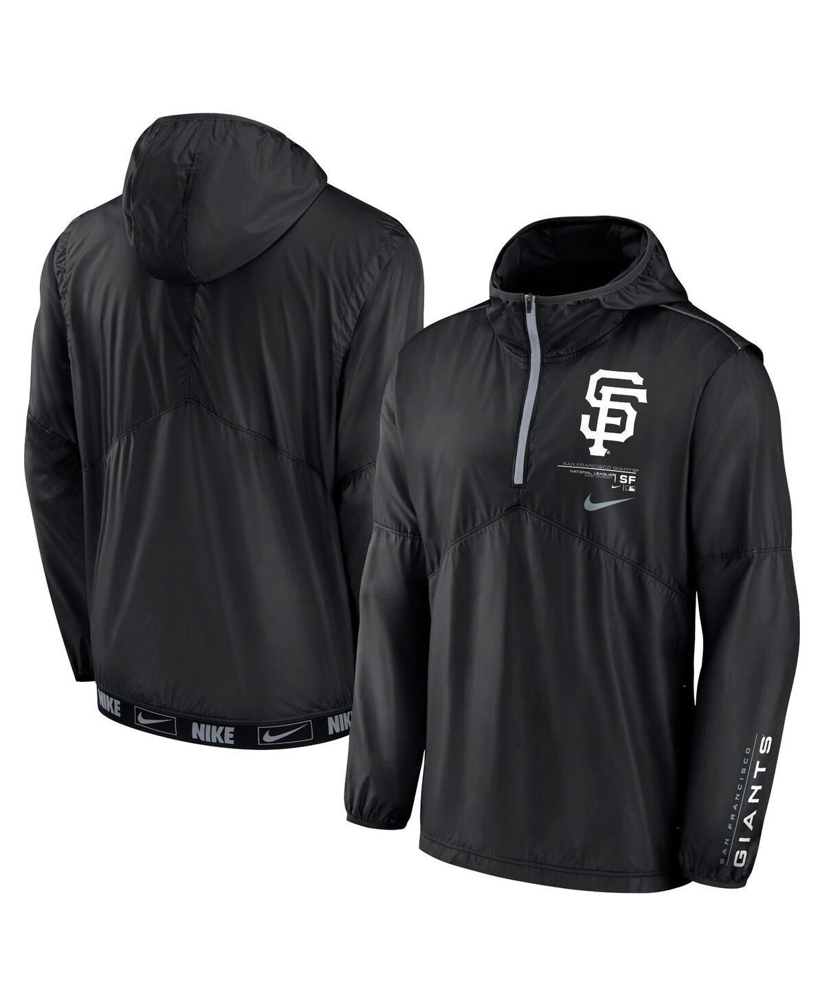 Mens Nike Black San Francisco Giants Night Game Half-Zip Hoodie Product Image